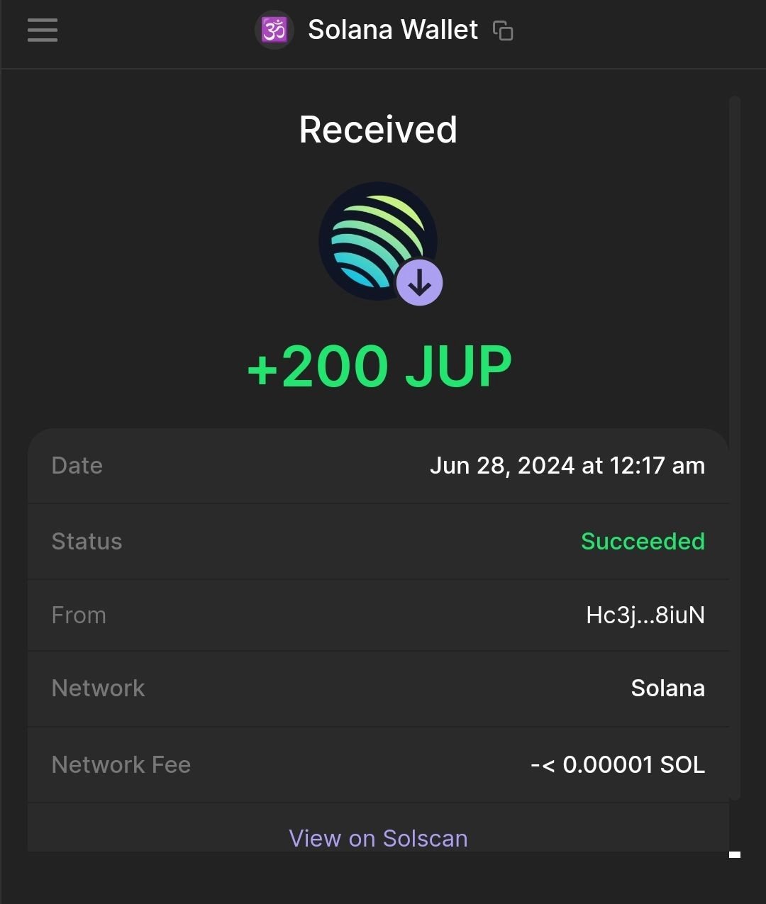 Claim Airdrop 200 $JUP Token. Hurry up!!!